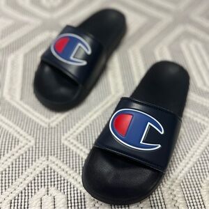 Champion Kids Navy Slide Sandals